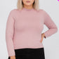 Plus Size Mock Neck Solid Top