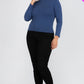 Plus Size Mock Neck Solid Top