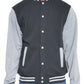 Mens Fleece Snap Button Varsity Jacket