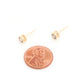 14k Gold Dipped Cz Round Earring