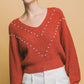 Pearl details sweater