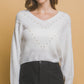 Pearl details sweater